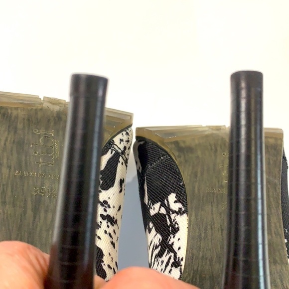 Tibi Black/white Spatter Print Ankle Booties size US 7 1/2 - Picture 7 of 8